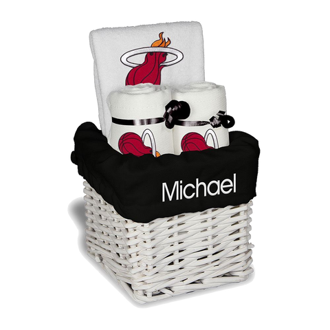 Designs by Chad and Jake Miami HEAT Custom Infant Small Basket
