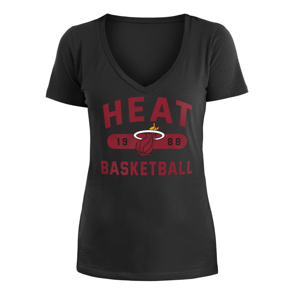 New Era Miami HEAT Basketball Women's Tee WOMENS TEES 5TH AND OCEAN    - featured image