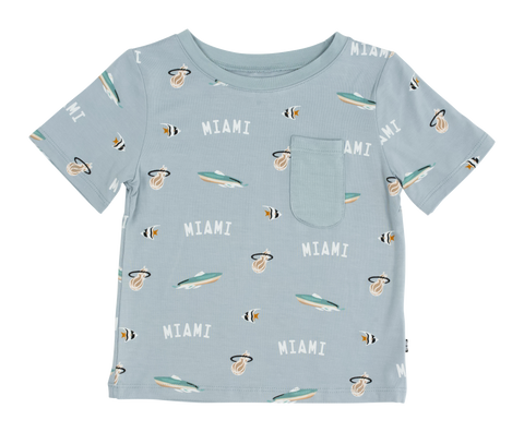 Court Culture x Kyte Baby Nautical Fog Toddler Crew Neck Tee