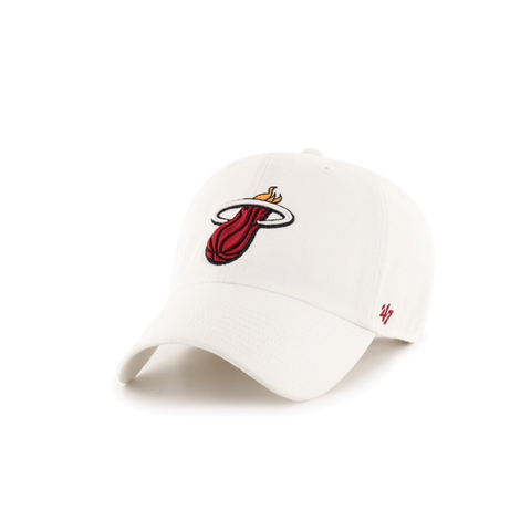 '47 Brand Miami HEAT Logo White Clean Up hat