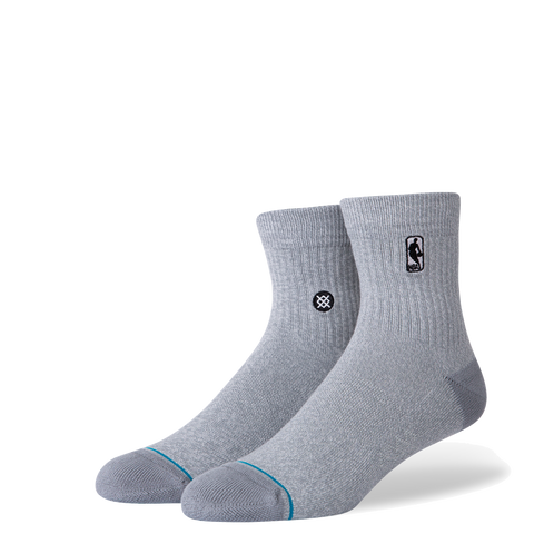 Stance NBA Logoman Grey Quarter Socks