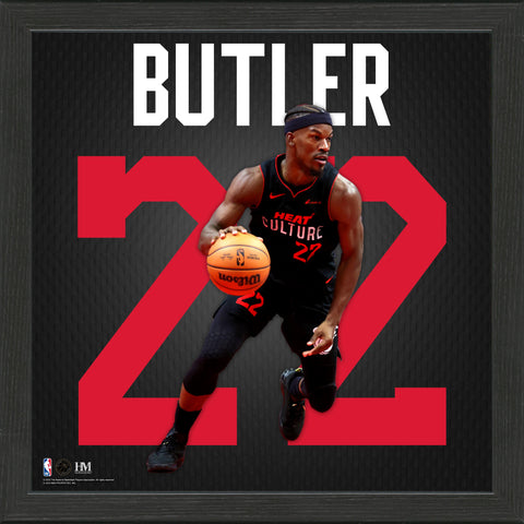 Jimmy Butler Miami HEAT Culture IMPACT Jersey 13" x 13" Frame