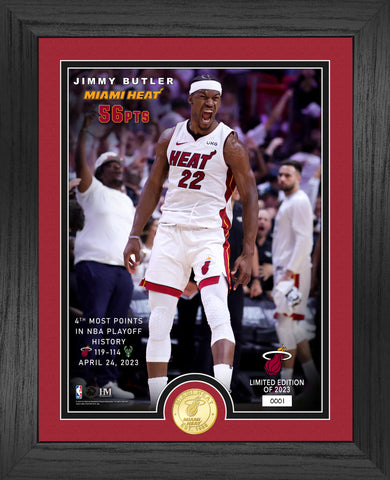 Jimmy Butler 56 Point Game Bronze Coin Photo Mint
