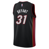 Thomas Bryant Nike Miami HEAT Icon Black Swingman Jersey - 2