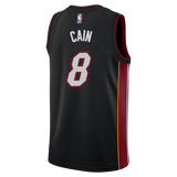 Jamal Cain Nike Miami HEAT Icon Black Swingman Jersey - 2
