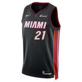 Cole Swider Nike Miami HEAT Icon Black Swingman Jersey - 1