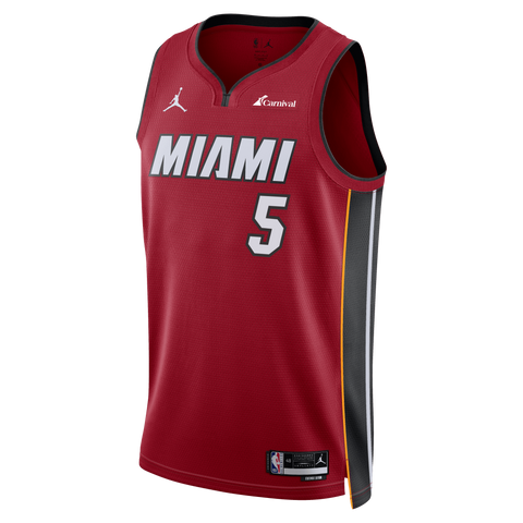 Nikola Jović Nike Jordan Brand Miami HEAT Statement Red Swingman Jersey