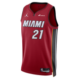 Cole Swider Nike Jordan Brand Miami HEAT Statement Red Swingman Jersey - 1
