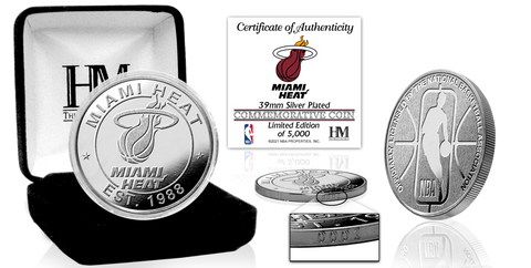 Miami HEAT Highland Mint Silver Mint Coin