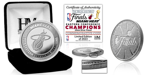 Highland Mint Miami HEAT 2023 Eastern Conference Champs Silver Coin