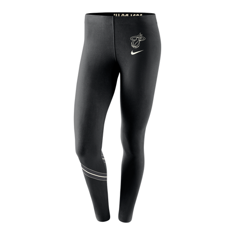 Nike Miami HEAT Ladies Black & White Leg-A-See Pants