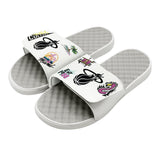 Islide Allover Patch White Sandals - 2