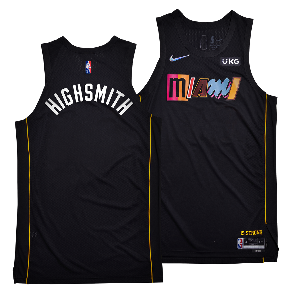Haywood Highsmith Nike Miami HEAT Mashup Swingman Jersey - Custom Number Style MENS JERSEYS NIKE    - featured image