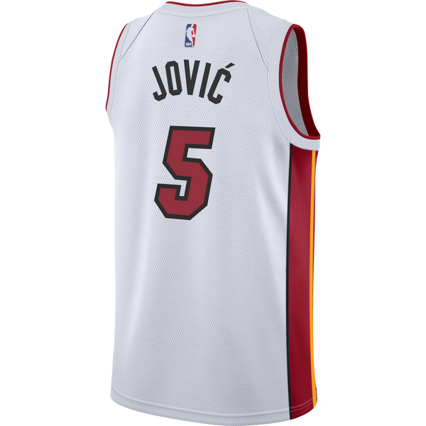 Nikola Jović Nike Association White Youth Swingman Jersey – Miami HEAT Store