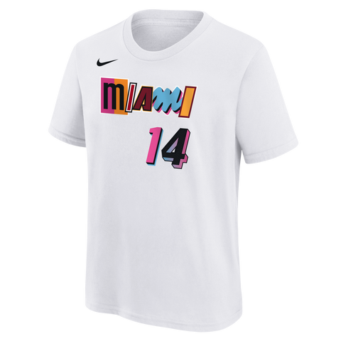 Tyler Herro Nike Miami Mashup Vol. 2 Name & Number Youth Tee