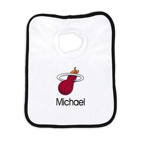 Designs by Chad and Jake Miami HEAT Custom Infant Pullover Bib