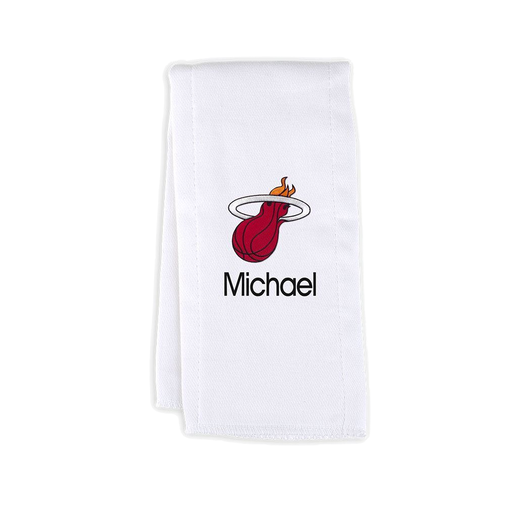 Designs by Chad and Jake Miami HEAT Custom Infant Burp Cloth NOV. MISC.Z DESIGN BY CHAD AND JAKE    - featured image