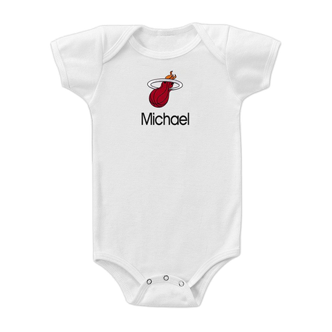Designs by Chad and Jake Miami HEAT Custom Onesie