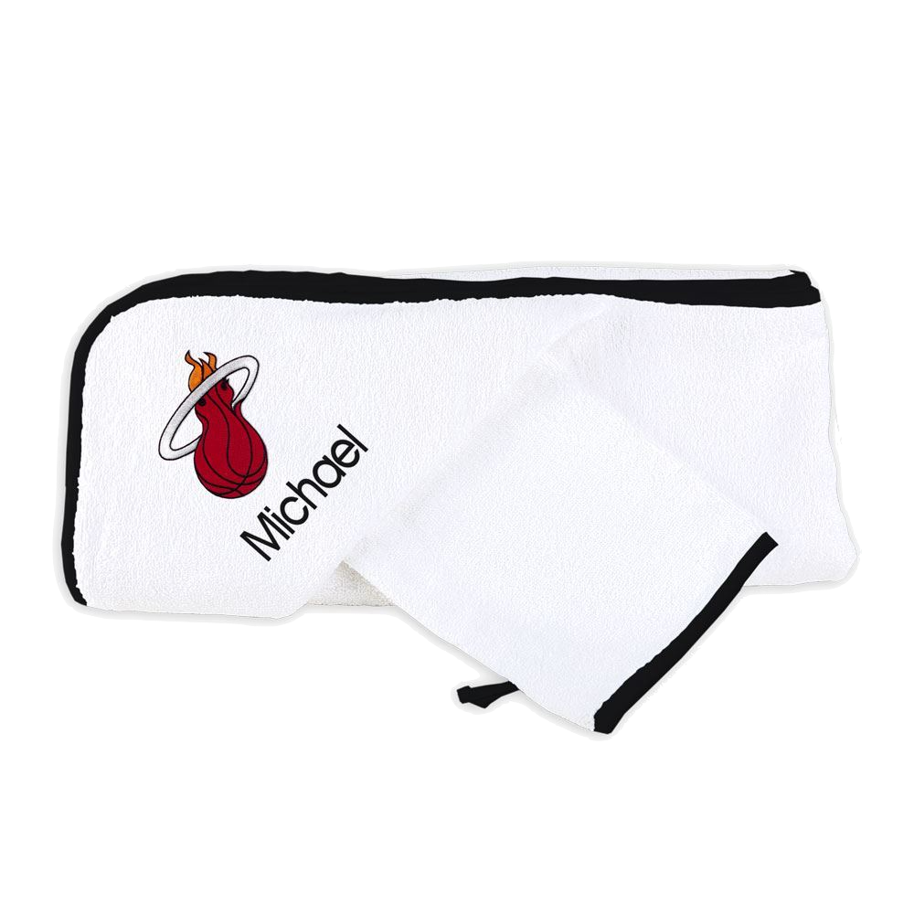 Designs by Chad and Jake Miami HEAT Custom Infant Hooded Towel Set NOV. MISC.Z DESIGN BY CHAD AND JAKE    - featured image
