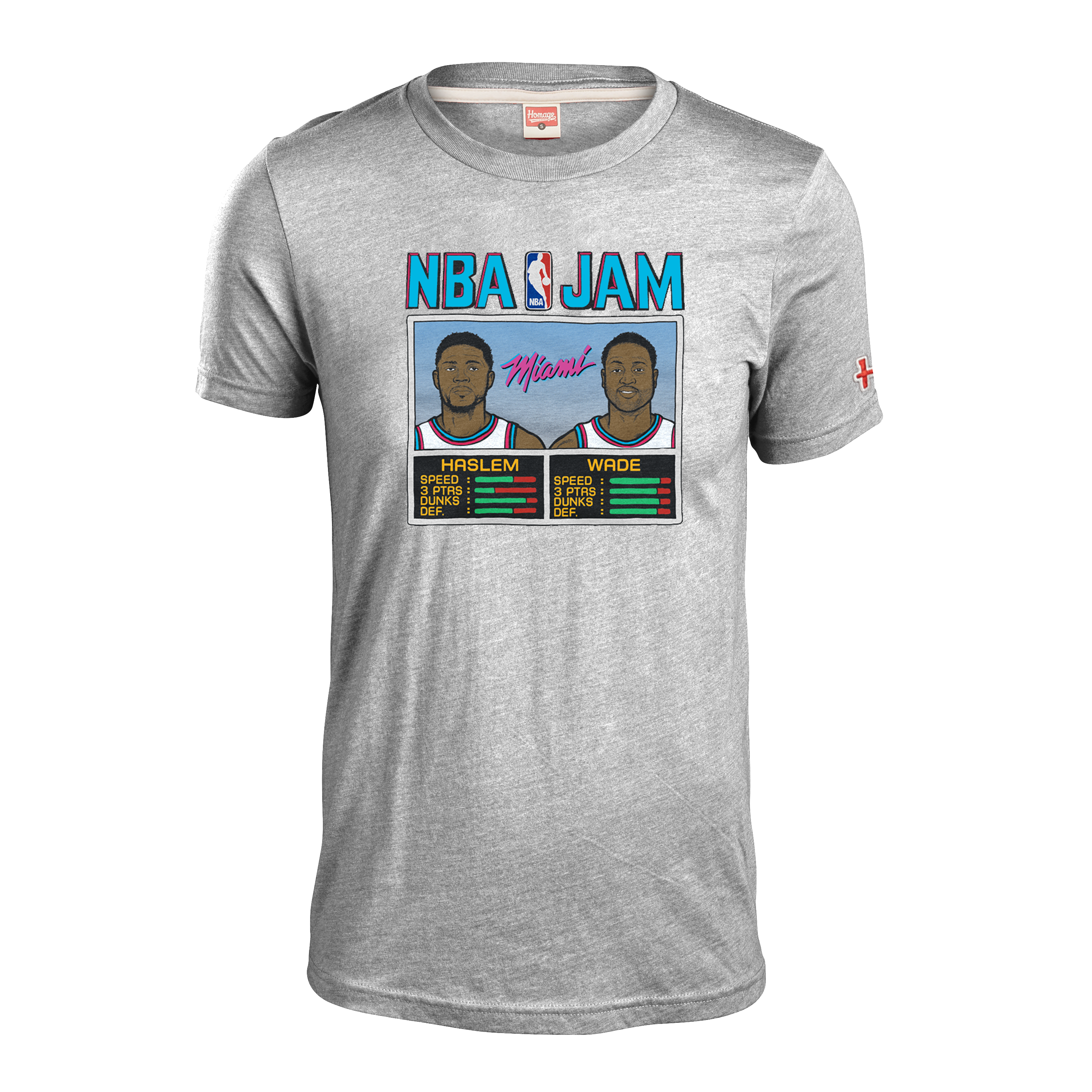 Homage Wade Haslem NBA JAM Vice Uniform City Edition Tee
