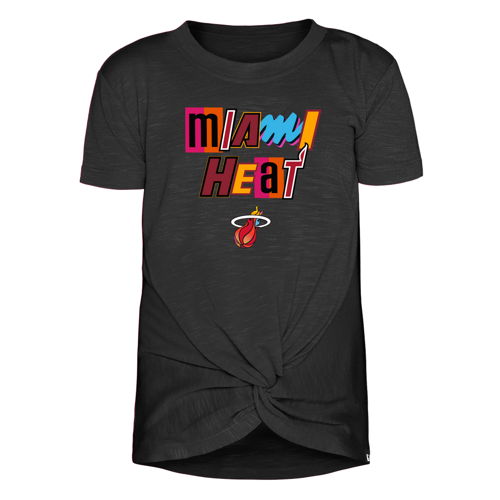 New Era Miami HEAT Mashup Girl's Youth Tee GIRLSTEES 5TH AND OCEAN    - featured image