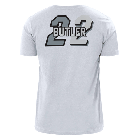 Jimmy Butler New Era Miami HEAT Mashup Name & Number White Tee
