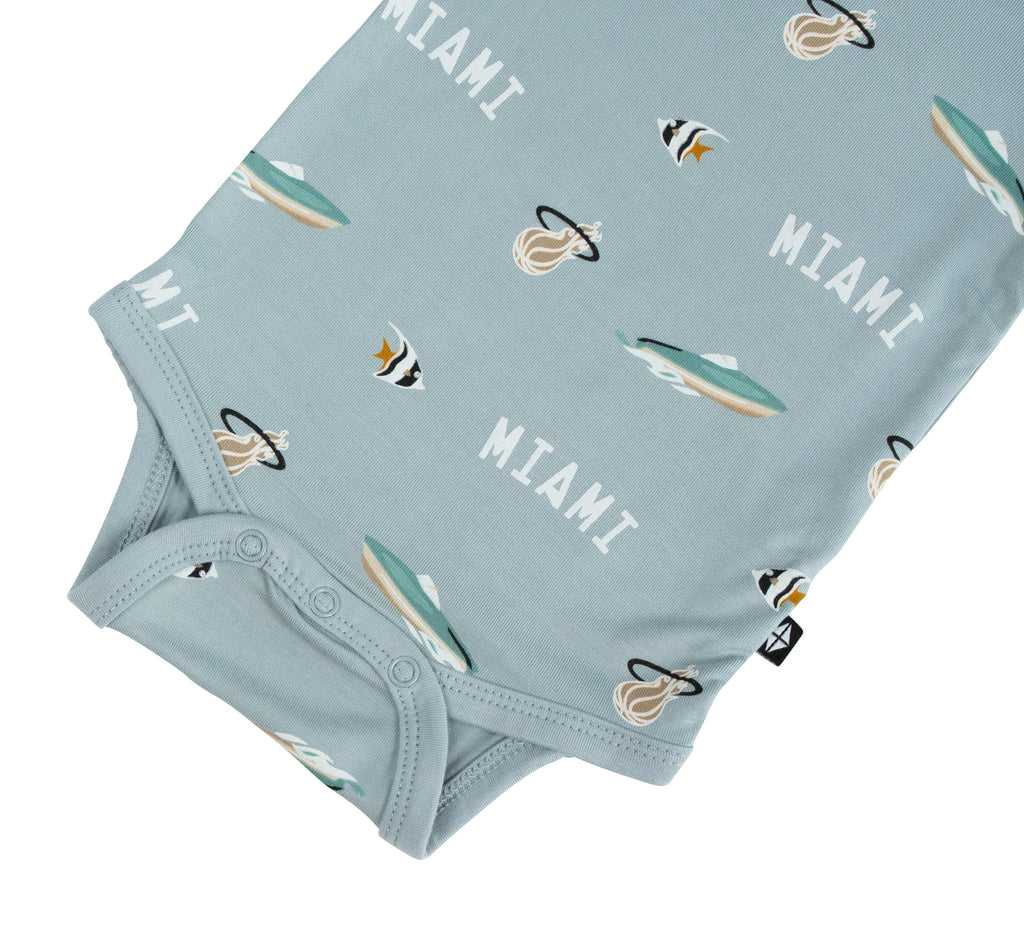 Court Culture x Kyte Baby Nautical Fog Bodysuit Miami HEAT Store