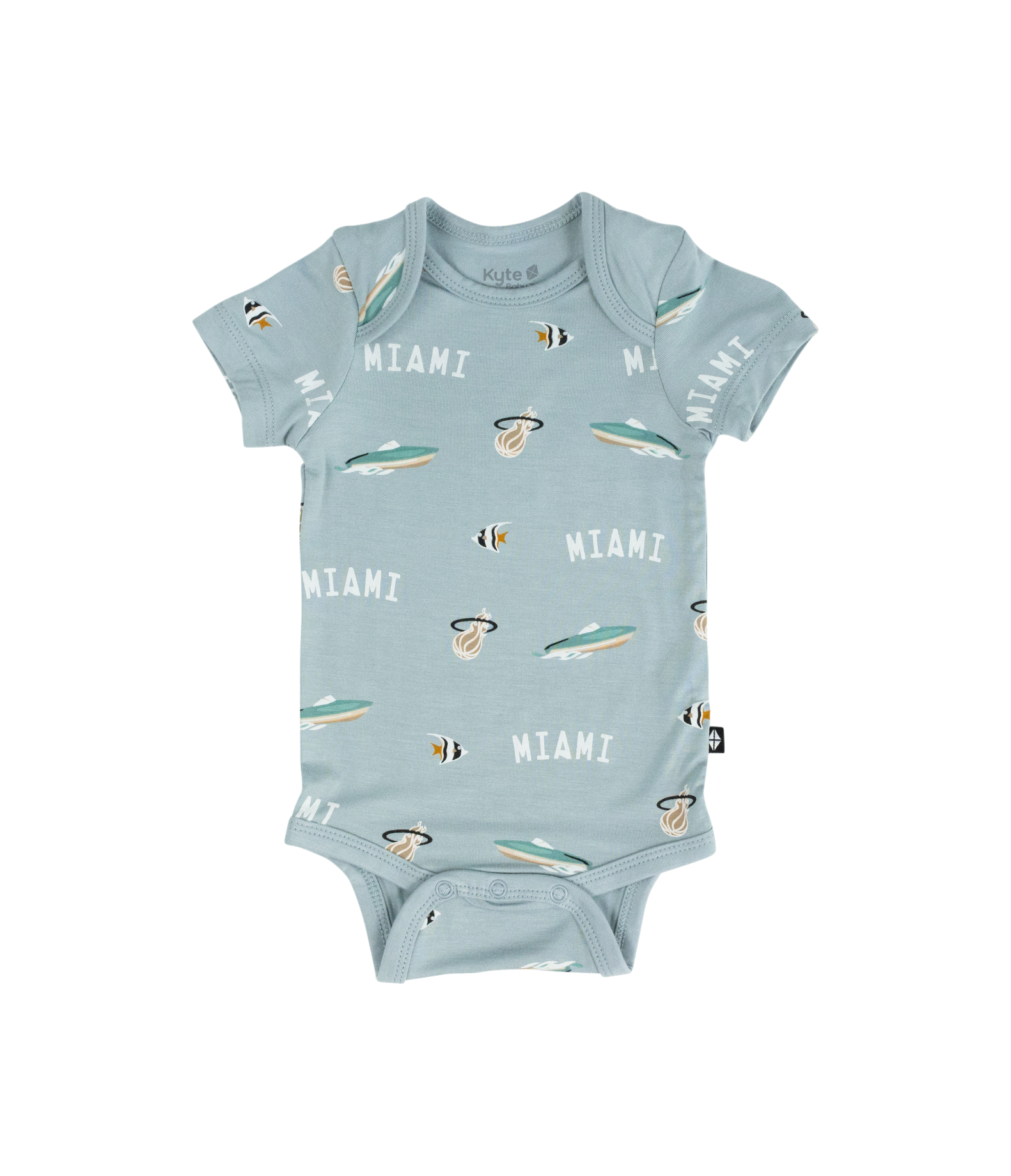 Court Culture x Kyte Baby Nautical Fog Bodysuit Miami HEAT Store