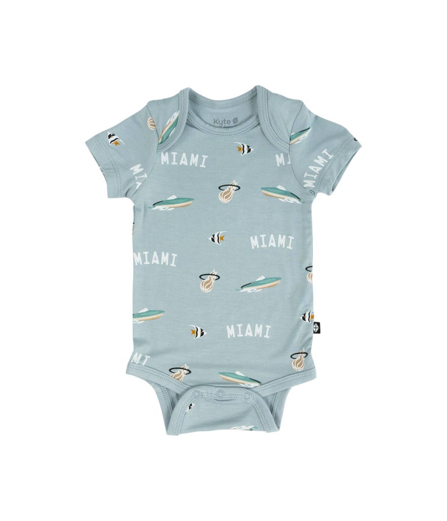 Court Culture x Kyte Baby Nautical Fog Bodysuit Miami HEAT Store
