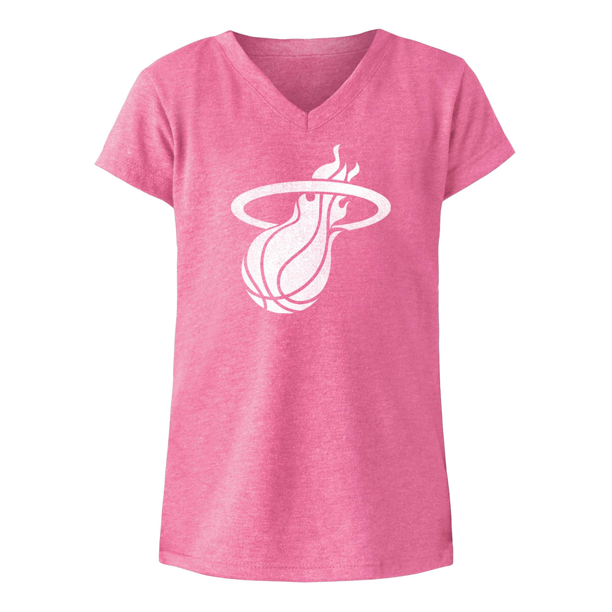New Era Miami HEAT Pink Logo Girls Tee