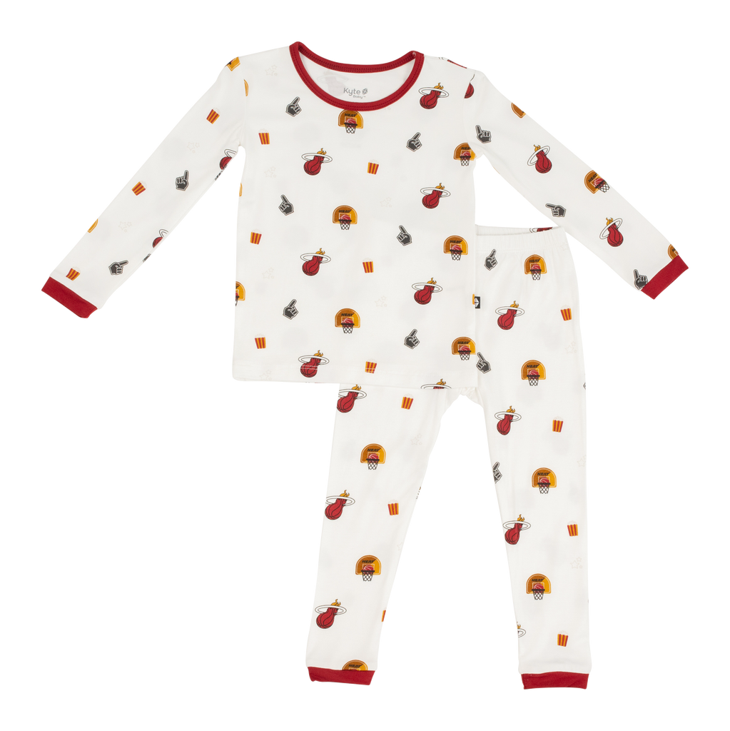 Court Culture x Kyte Baby Game Day Cloud Toddler PJ Set Miami HEAT Store