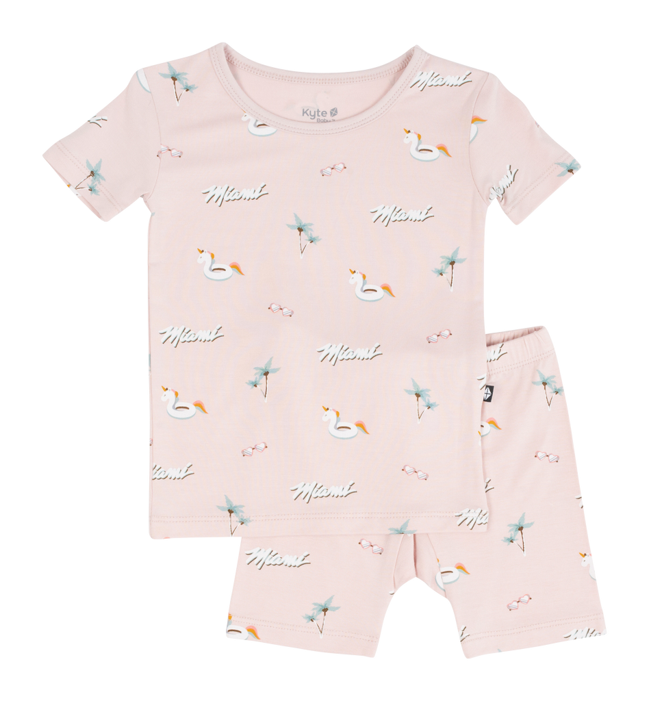 Court Culture x Kyte Baby Beach Blush Toddler Short Sleeve PJ Set Toddlers KYTE BABY    - featured image