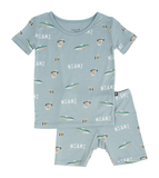 Court Culture x Kyte Baby Nautical Fog Toddler Short Sleeve PJ Set - 1