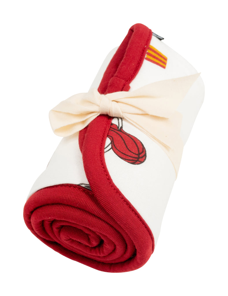Court Culture x Kyte Baby Cloud Game Day Burp Cloth Miami HEAT Store