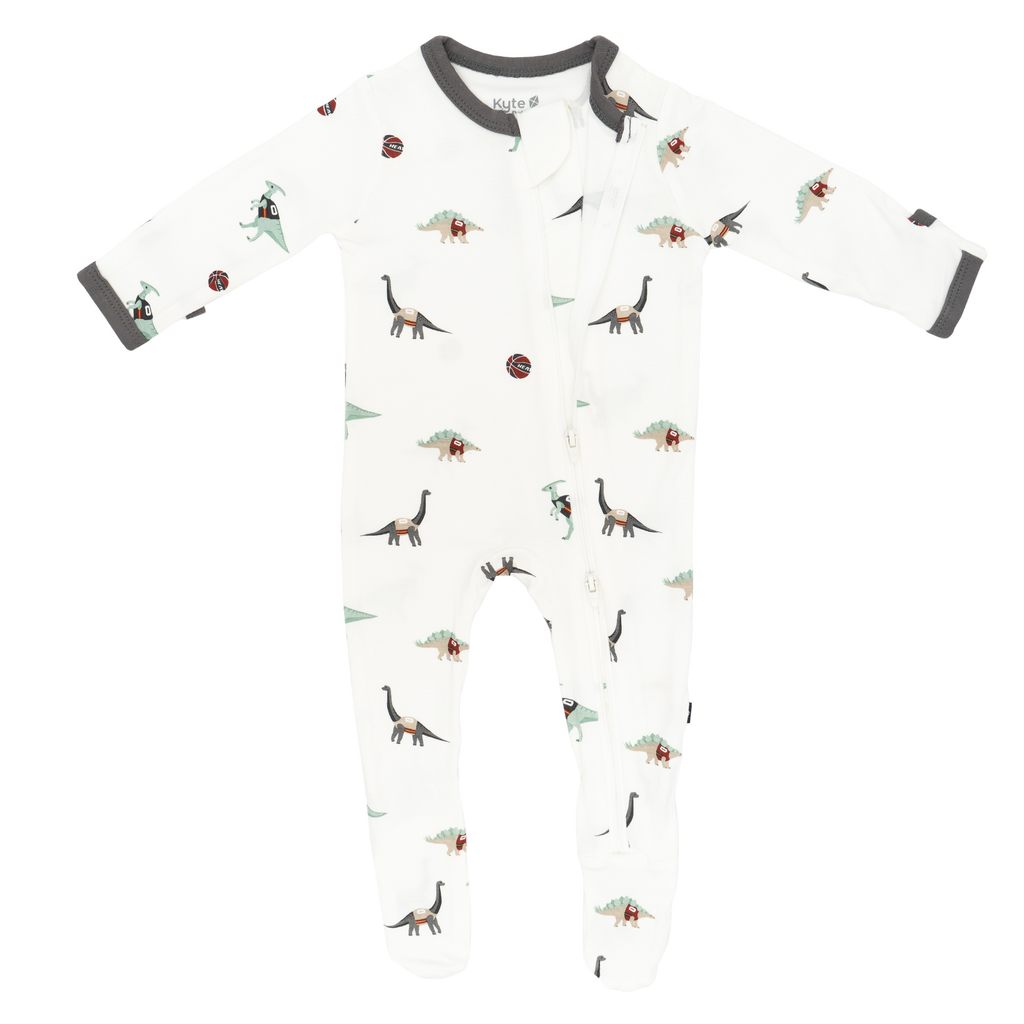 Court Culture x Kyte Baby Dino HEAT Zippered Footie KIDS INFANTS KYTE BABY    - featured image