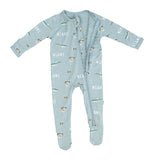 Court Culture x Kyte Baby Nautical Fog Zippered Footie - 2