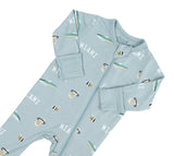 Court Culture x Kyte Baby Nautical Fog Zippered Footie - 3