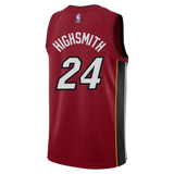 Haywood Highsmith Nike Jordan Brand Miami HEAT Statement Red Swingman Jersey - 2
