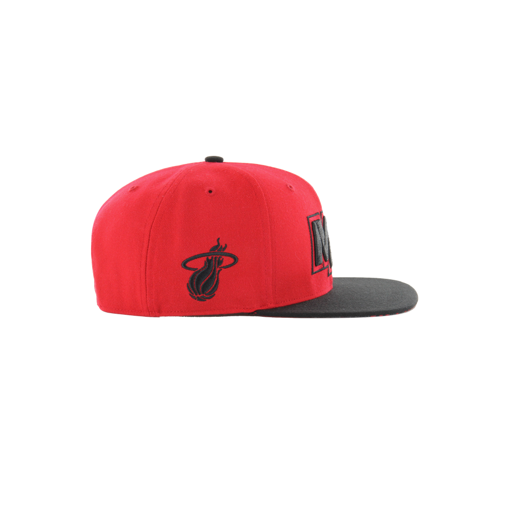 47 Brand HEAT Culture Blood Red Snapback Miami HEAT