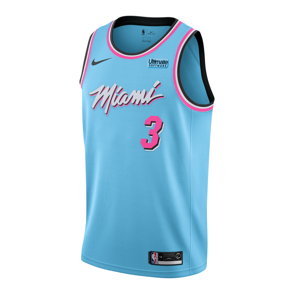 Dwyane Wade Nike Miami HEAT ViceWave Swingman Jersey MENS JERSEYS NIKE    - featured image