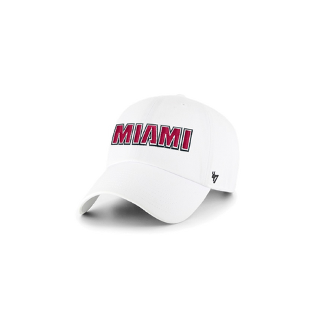 '47 Brand Miami HEAT Wordmark Clean Up Hat