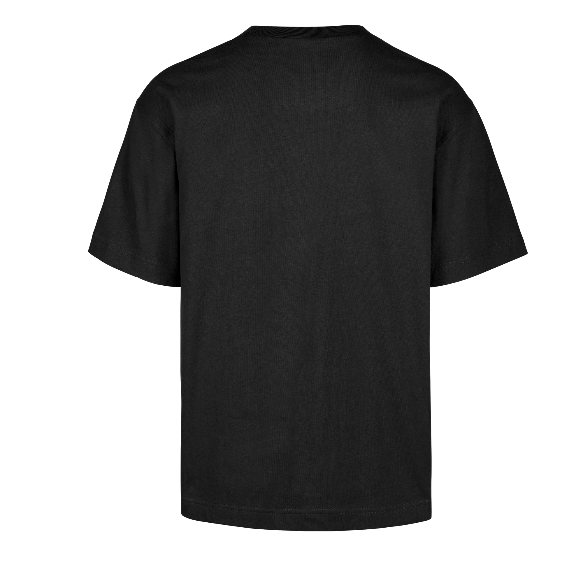 The '47 Brand Miami HEAT Original Vice Nights Foundation Tee, shown from the back on a white background, features short sleeves and is crafted from 100% cotton for comfort and durability.