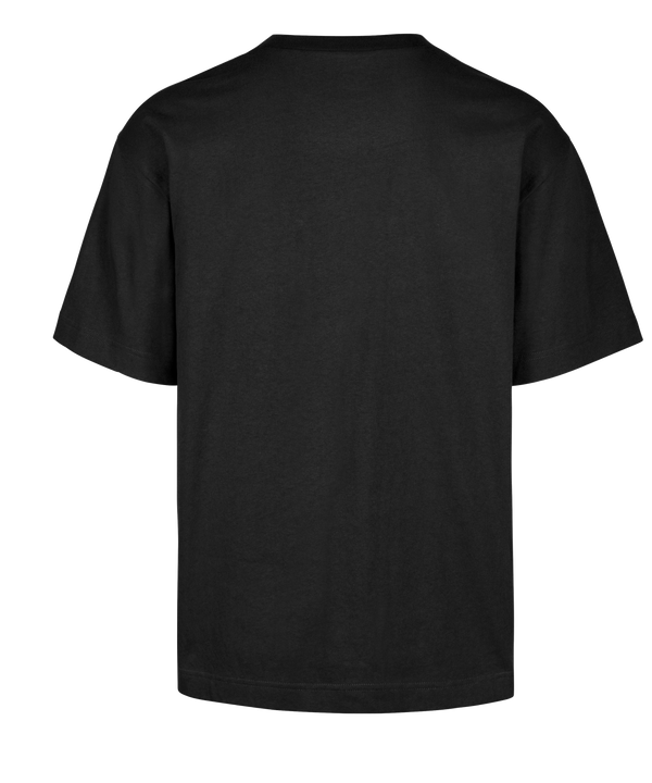 The '47 Brand Miami HEAT Original Vice Nights Foundation Tee is a black, 100% cotton T-shirt with a vibrant pink, blue, and white Miami Heat Basketball design and flaming basketball logo; standard fit, machine wash cold.