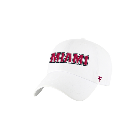 '47 Brand Miami HEAT Wordmark Cleanup Hat