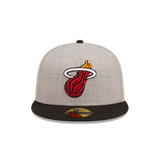 New Era Miami HEAT Heather Patch Fitted - 1