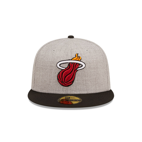New Era Miami HEAT Heather Patch Fitted