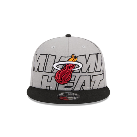 New Era Miami HEAT 2023 Draft Grey Snapback