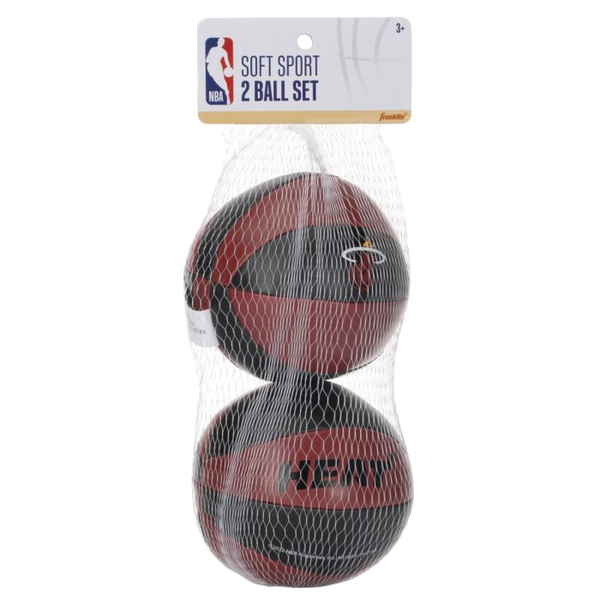 Miami HEAT Soft Sport Mini-Basketball 2 Pack Basketballs Franklin