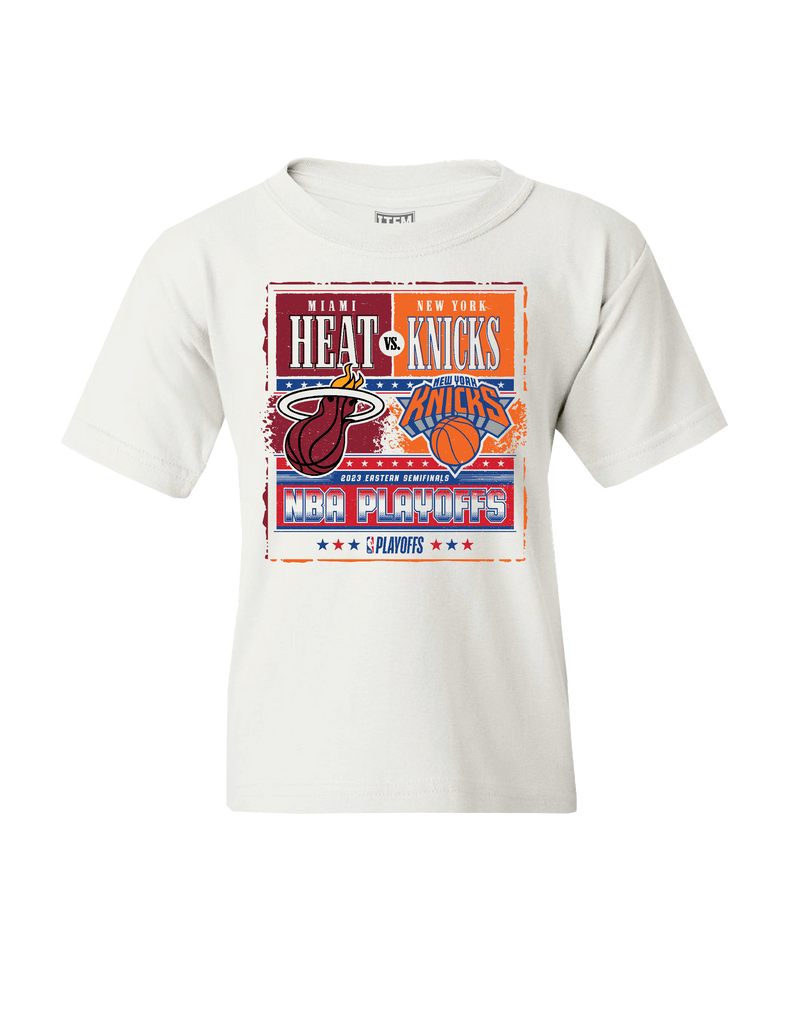 HEAT Vs Knicks White Hot Matchup Youth Tee KIDSTEE ITEM OF THE GAME    - featured image
