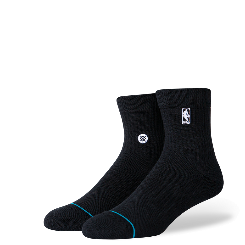 Stance NBA Logoman Black Quarter Socks MENSFOOTWEAR STANCE    - featured image